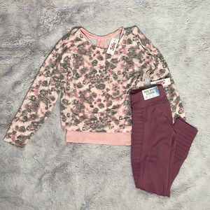 Justice Pink/Muave Casual Activewear set
